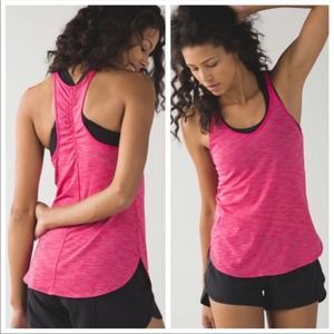 Lululemon Singlet What The Sport Heathered Bon Bon